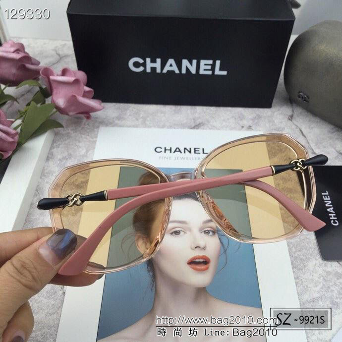 CHANEL香奈兒 寶麗來樹脂偏光鏡片 新款 小香太陽鏡 遮擋光線防輻射 9921S  lly1500
